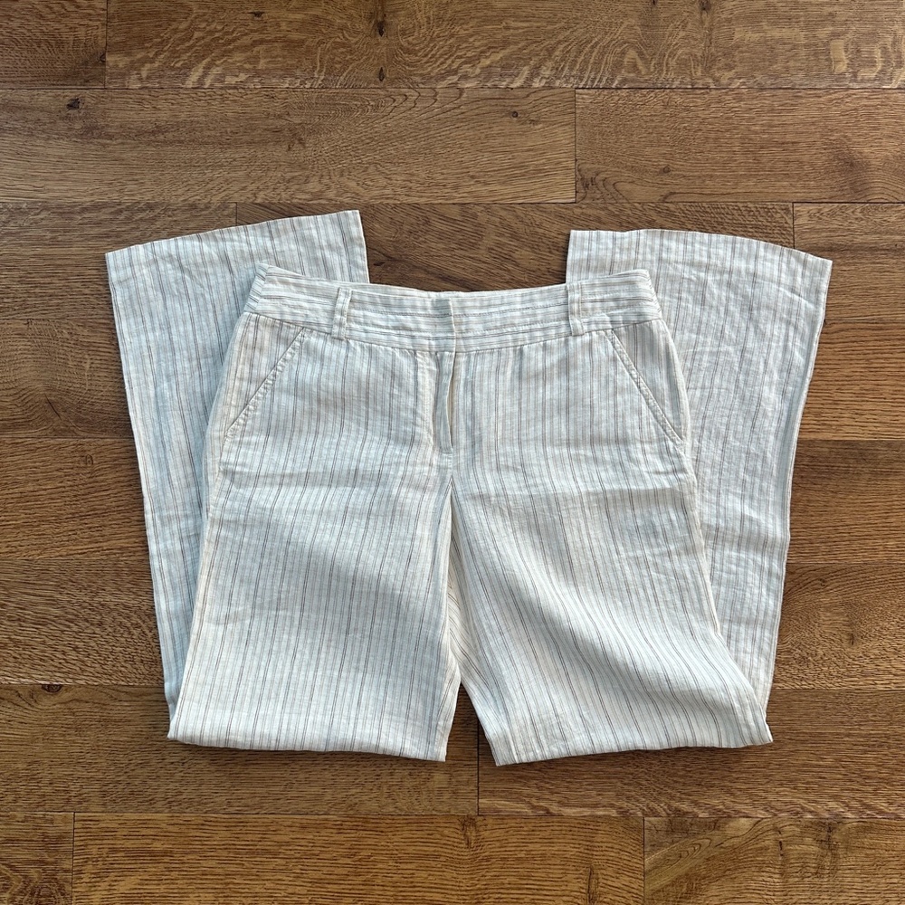 J.Crew Linen Favorite Fit Pants, Size 10